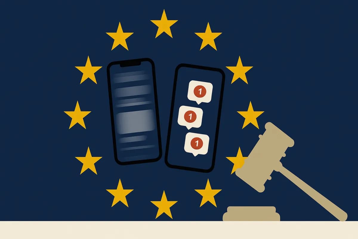 UE regulación TikTok Instagram diseño adictivo 2026 Ursula von der Leyen DSA scroll infinito autoplay notificaciones edad menores Meta Bruselas