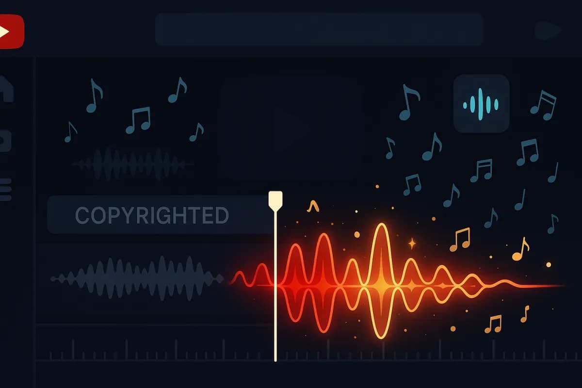YouTube AI Music Generator 2026 Studio desktop reemplazar audio copyright Content ID strikes monetización Epidemic Sound Artlist ahorro creadores