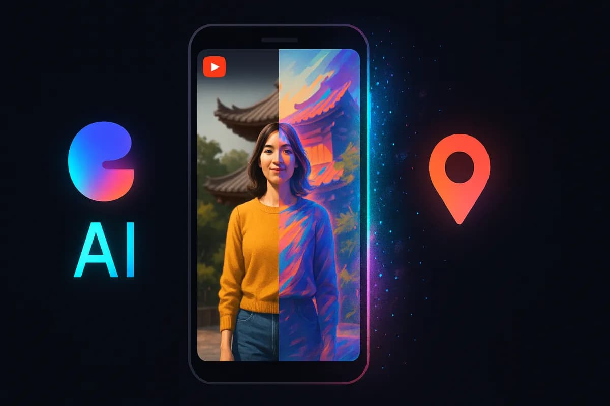 YouTube Gemini Omni remix Shorts IA generativa Featured Places lugares Google I/O 2026 transformación prompt descubribilidad creadores