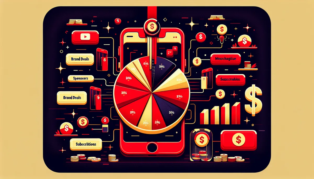 Fuentes de ingresos de los top YouTubers hispanohablantes 2026: AdSense, sponsorships, merch y streaming